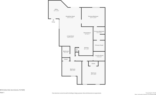 8010 Indian Bnd, San Antonio, TX 78250 - floor plan / room layout