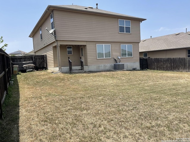 12242 Bening Vly, Schertz, TX 78154 - rear view of house featuring central AC