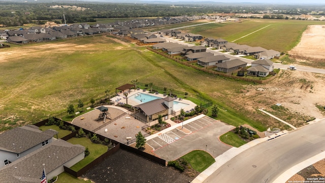 948 Black Horse Way, San Antonio, TX 78260 - aerial view of residential area with a pool area