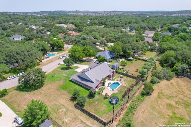 8718 Paseo Oaks, San Antonio, TX 78255 - aerial view of a pool