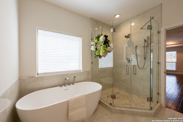 8718 Paseo Oaks, San Antonio, TX 78255 - full bath with a freestanding bath and a stall shower