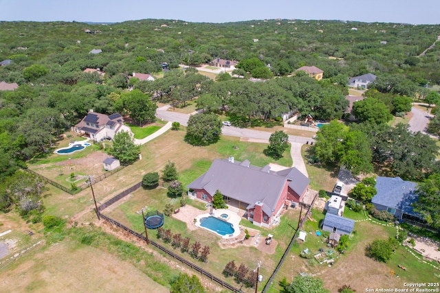 8718 Paseo Oaks, San Antonio, TX 78255 - aerial view of a pool