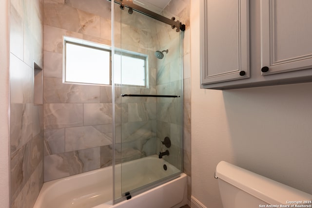 8718 Paseo Oaks, San Antonio, TX 78255 - full bath with bath / shower combo with glass door and toilet