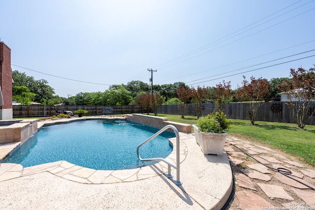8718 Paseo Oaks, San Antonio, TX 78255 - view of pool featuring a patio area and a pool with connected hot tub