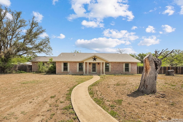 1312 Acorn, Hondo, TX 78861 - ranch-style home featuring brick siding