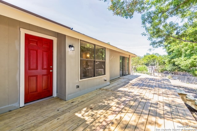 4203 Quail, San Antonio, TX 78217 - view of wooden deck