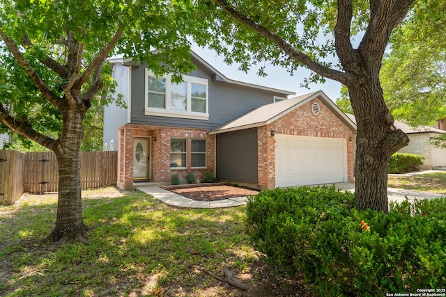 8134 Cheryl Mdw, Converse, TX 78109 - traditional-style house featuring brick siding and an attached garage