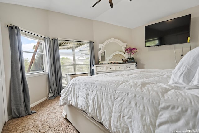 6806 Arrow, San Antonio, TX 78256 - bedroom featuring light colored carpet, baseboards, and ceiling fan