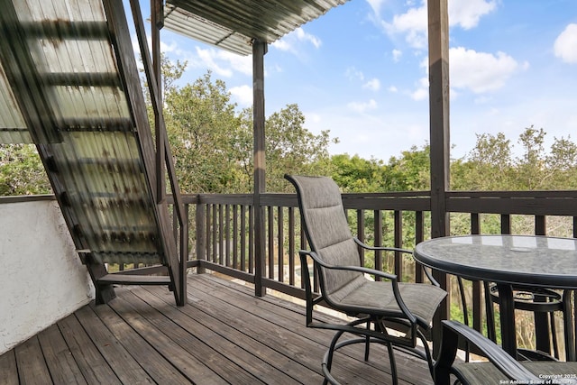 6806 Arrow, San Antonio, TX 78256 - view of wooden terrace