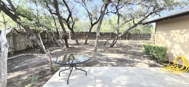 6115 Calderwood St, San Antonio, TX 78249 - fenced backyard featuring a patio area