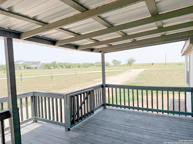 1185 County Road 7718, Devine, TX 78016 - deck with a view of rural / pastoral area