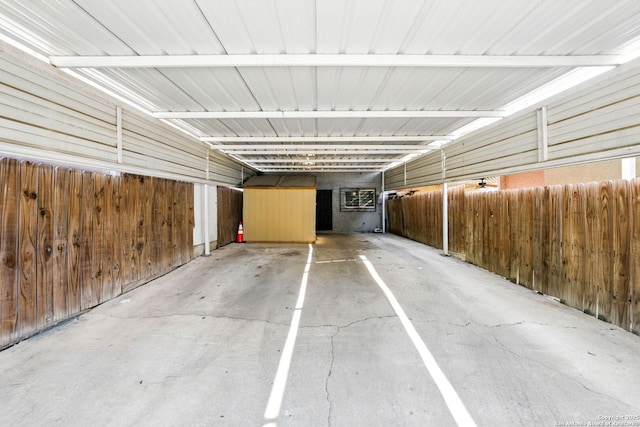 7122 Brecon, San Antonio, TX 78239 - garage with wooden walls