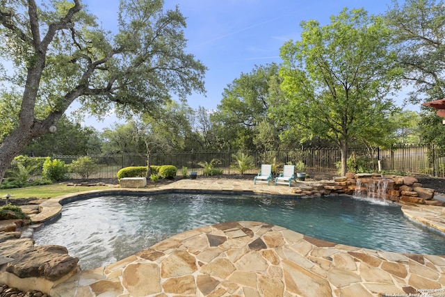 7414 Hovingham, San Antonio, TX 78257 - view of swimming pool featuring a fenced backyard and a patio