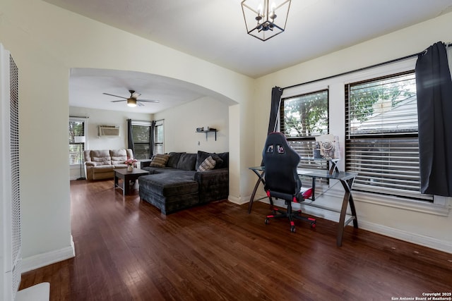 1019 Chicago Blvd, San Antonio, TX 78210 - home office with plenty of natural light, baseboards, wood finished floors, and a heating unit