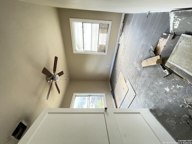726 Price, San Antonio, TX 78211 - unfurnished living room featuring ceiling fan