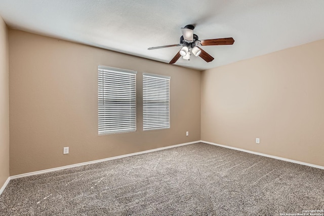 3803 Ponderosa Bnd, San Antonio, TX 78261 - carpeted empty room featuring ceiling fan and baseboards