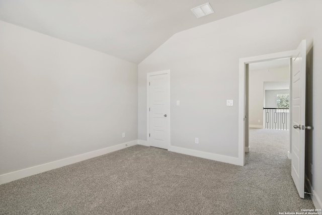 29414 Angelfish Blvd, Boerne, TX 78006 - carpeted empty room featuring lofted ceiling and baseboards