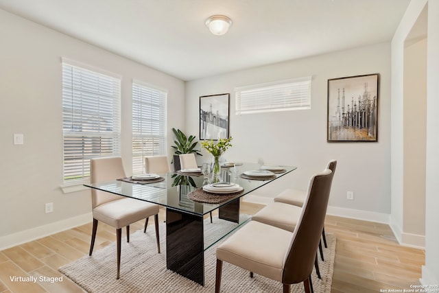 29414 Angelfish Blvd, Boerne, TX 78006 - dining room featuring light wood finished floors and baseboards