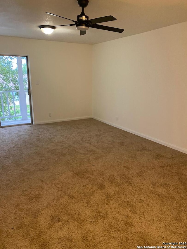 1336 Churing, San Antonio, TX 78245 - carpeted spare room featuring a ceiling fan and baseboards