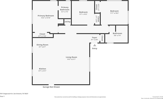 7811 Stagecoach, San Antonio, TX 78227 - floor plan / room layout