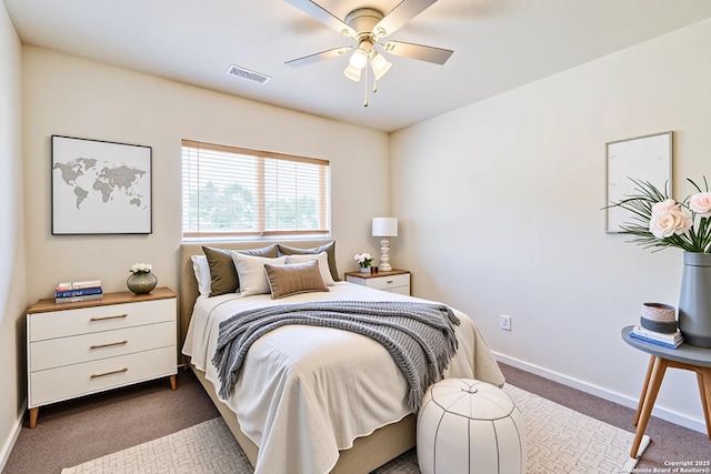 3634 Lazy Clover, San Antonio, TX 78261 - bedroom with carpet, baseboards, and a ceiling fan