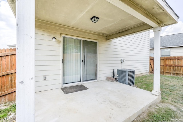 3634 Lazy Clover, San Antonio, TX 78261 - view of patio / terrace with central AC