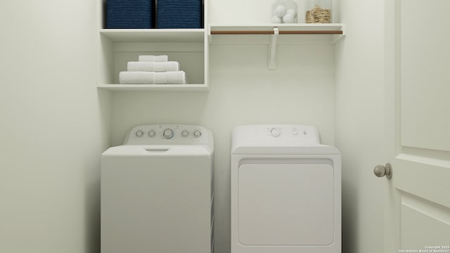 4212 Hampshire Way, San Antonio, TX 78245 - laundry room featuring washing machine and dryer