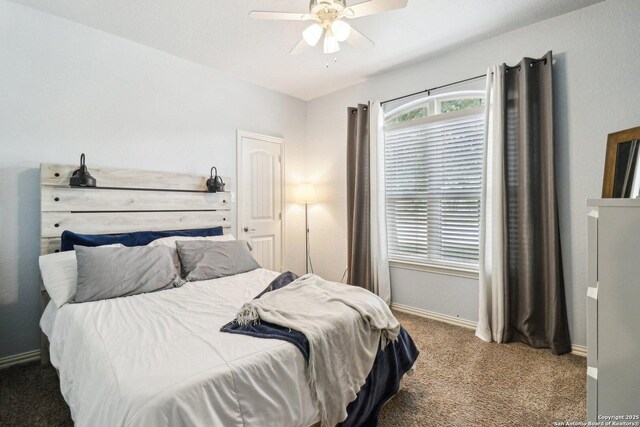 2730 Tortuga Verde, San Antonio, TX 78245 - carpeted bedroom featuring baseboards and a ceiling fan