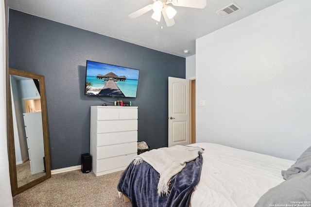 2730 Tortuga Verde, San Antonio, TX 78245 - bedroom featuring carpet floors, ceiling fan, and baseboards