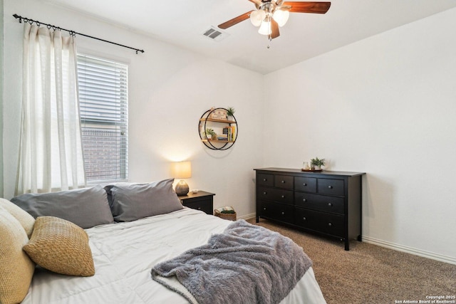 2730 Tortuga Verde, San Antonio, TX 78245 - bedroom featuring carpet flooring, baseboards, and a ceiling fan