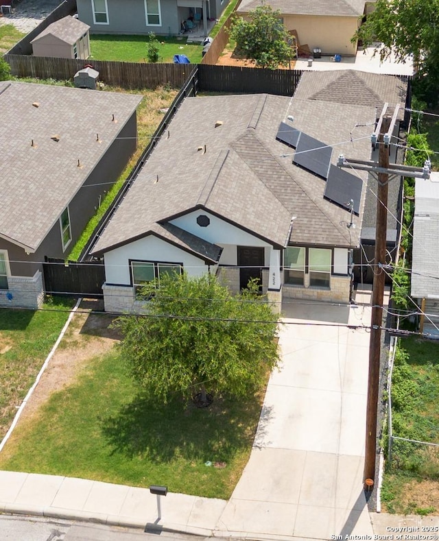 422 42nd, San Antonio, TX 78237 - view from above of property