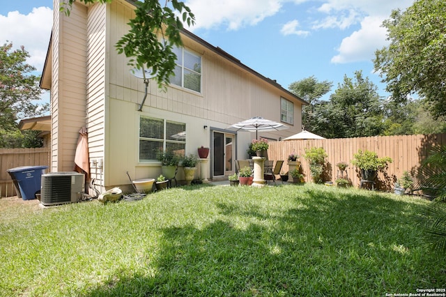 6020 Loch Maree Unit 6020, San Antonio, TX 78240 - rear view of property with central air condition unit