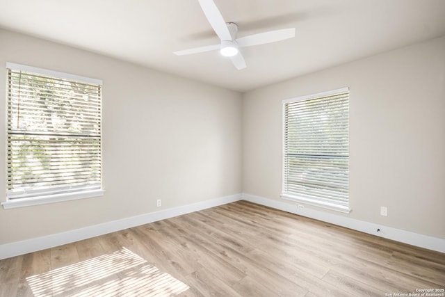 29302 Grand Coteau, Boerne, TX 78015 - unfurnished room featuring plenty of natural light, ceiling fan, and baseboards