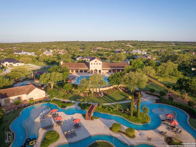 562 Orchard Way, New Braunfels, TX 78132 - aerial view of a pool