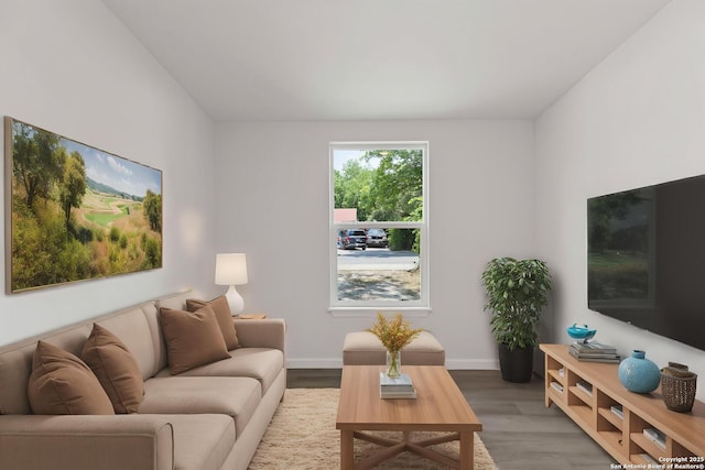 1711 Hermine, San Antonio, TX 78201 - living area featuring wood finished floors and baseboards