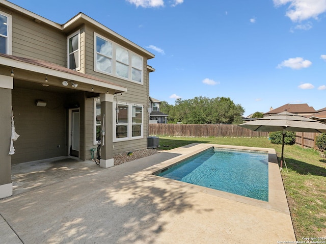 20310 Roche Oak, San Antonio, TX 78259 - view of swimming pool with a patio area and central air condition unit