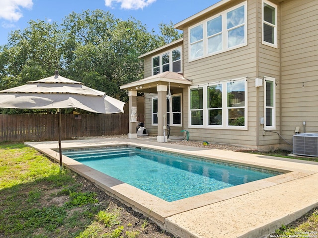 20310 Roche Oak, San Antonio, TX 78259 - view of swimming pool featuring central air condition unit