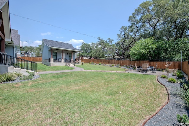 113 Bayberry Ct, La Vernia, TX 78121 - view of yard with a porch