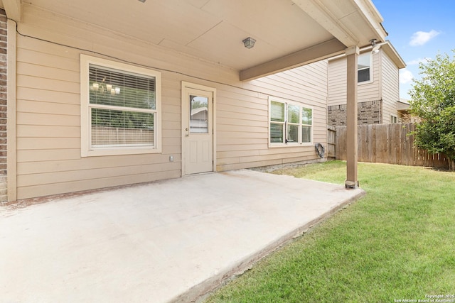 8607 Lahemaa, San Antonio, TX 78251 - view of exterior entry featuring a patio area