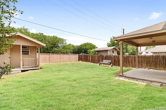8607 Lahemaa, San Antonio, TX 78251 - view of yard with a patio area