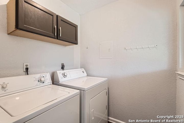 6862 Maple Spgs Unit 6862, San Antonio, TX 78249 - laundry room featuring cabinet space and washer and clothes dryer