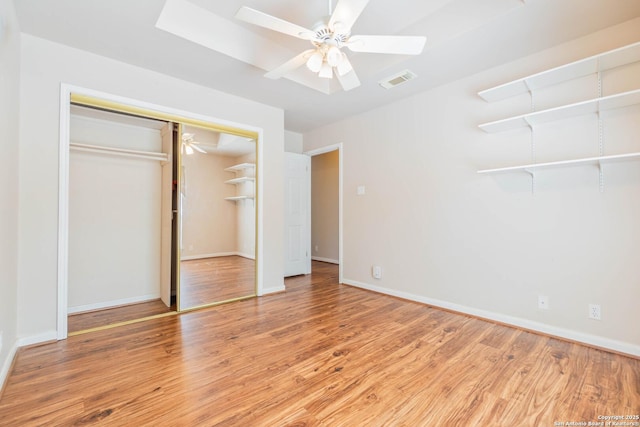 5535 Circle Oak Dr, Bulverde, TX 78163 - unfurnished bedroom with wood finished floors, baseboards, and a closet