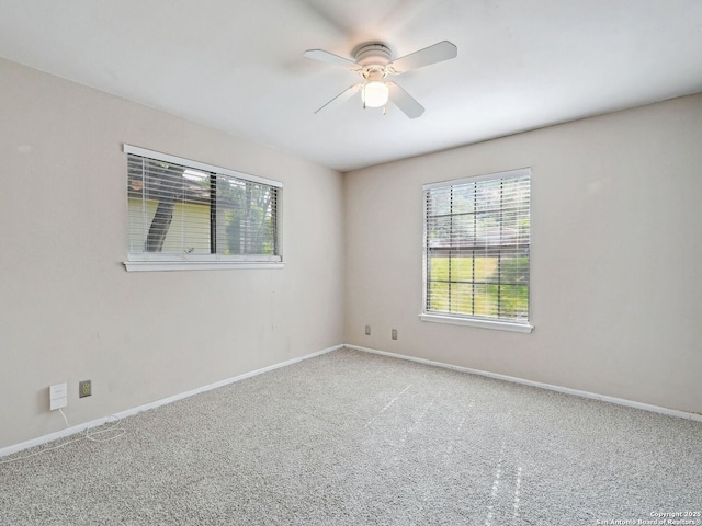 19914 Encino Moss, San Antonio, TX 78259 - carpeted empty room with ceiling fan and baseboards