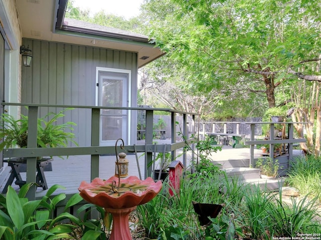 19914 Encino Moss, San Antonio, TX 78259 - view of wooden balcony with a wooden deck