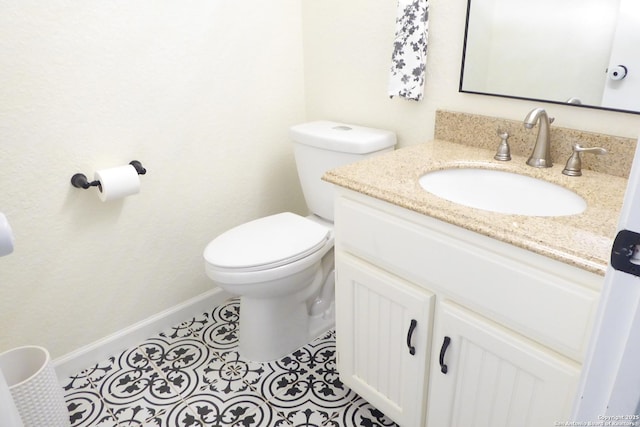 2926 Quail Oak, San Antonio, TX 78232 - half bath with vanity, toilet, and baseboards