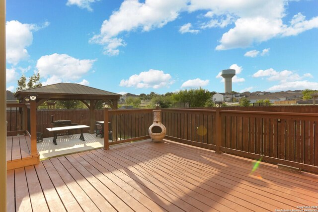 927 Lambshead Draw, San Antonio, TX 78245 - deck with a gazebo