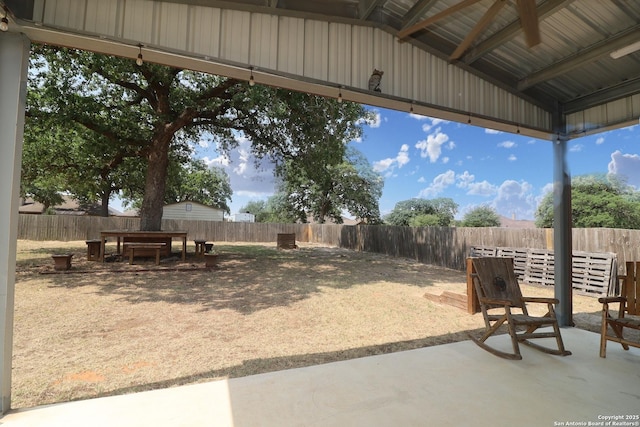 156 Vintage Rnch, La Vernia, TX 78121 - fenced backyard featuring a patio area