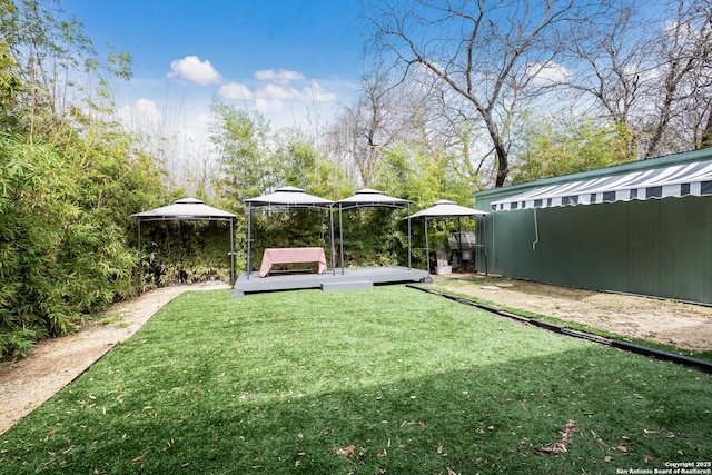 721 W Kings Hwy, San Antonio, TX 78212 - view of green lawn with a gazebo