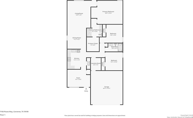 7150 Pisces, Converse, TX 78109 - home floor plan