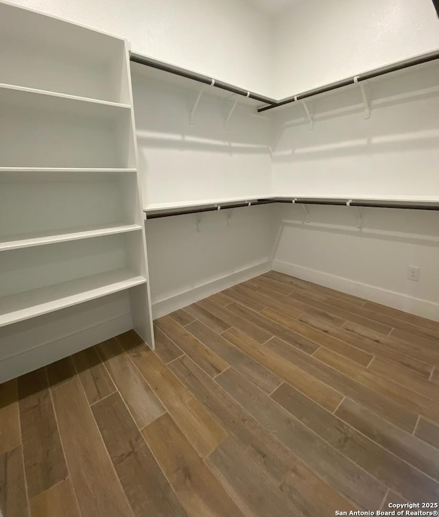 1185 Abelia, New Braunfels, TX 78132 - walk in closet featuring dark wood-style floors